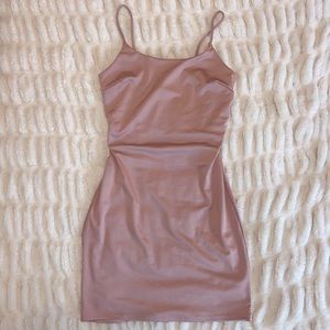 Champagne Pink Mini Dress